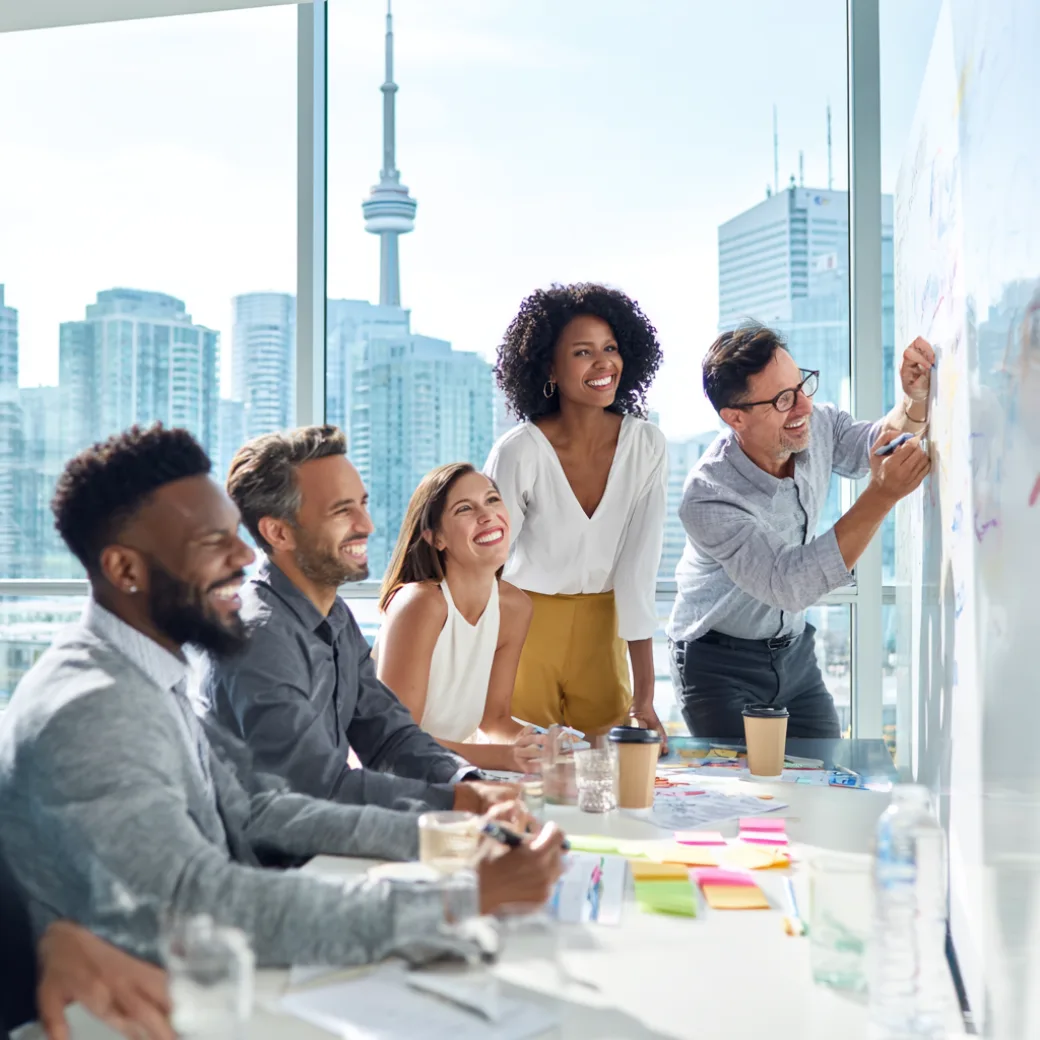 Real estate team strategizing in Toronto