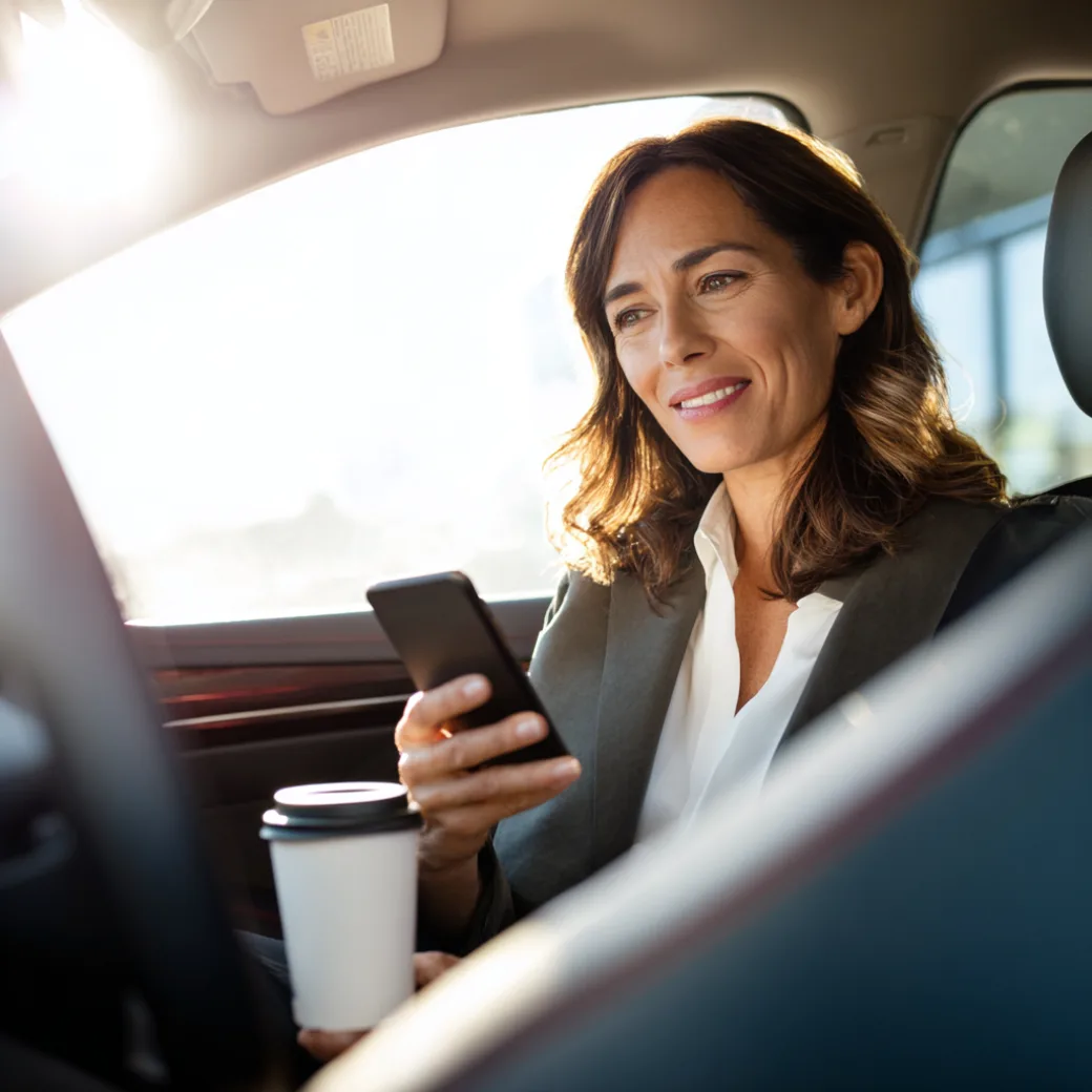 Buyer scrolling listings on phone