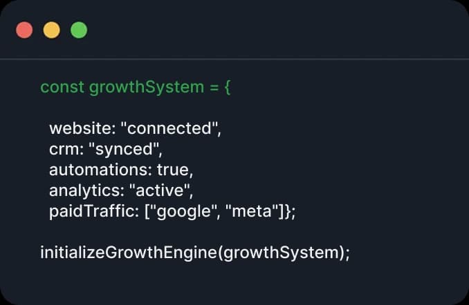 Website development agency system planning and CRM integration