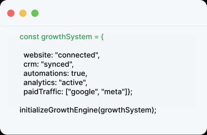 Website development agency system planning and CRM integration