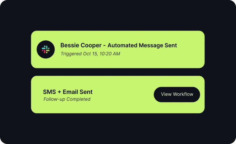 Business automation Follow ups and reminders feature illustration