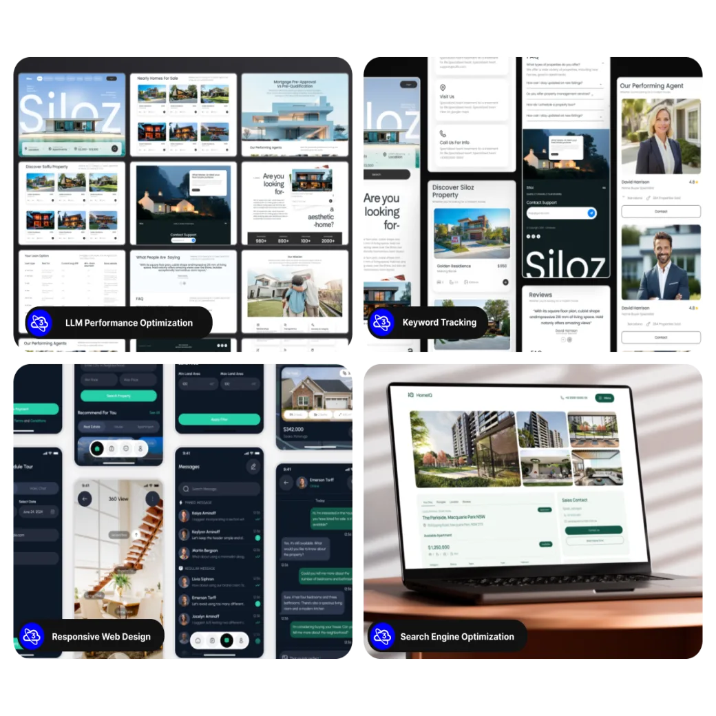 Real estate website portfolio